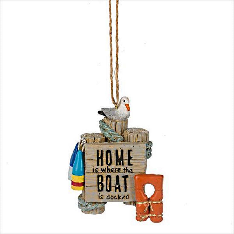 Home is Where the Boat Is Docked Ornament - The Country Christmas Loft