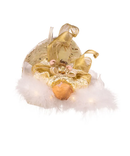 White and Gold Fairy Light LED Angel - 12 inch