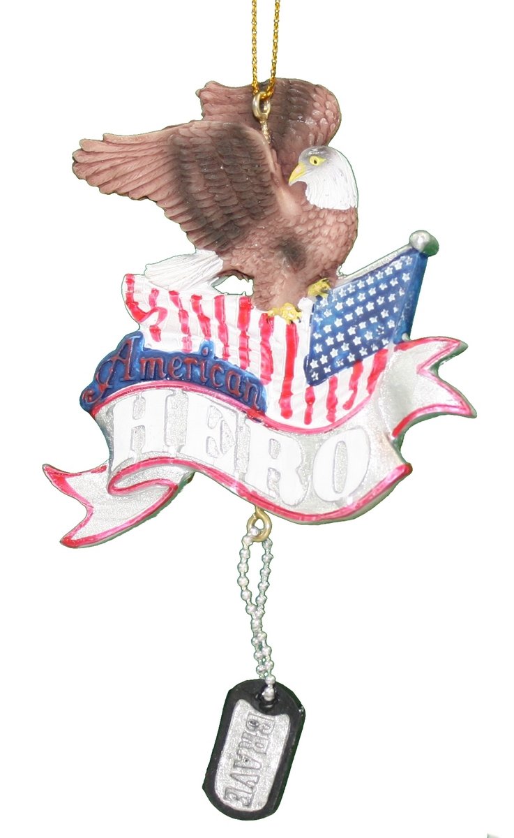 Military Bald Eagle Ornament - Hero - The Country Christmas Loft