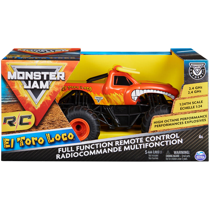 Monster Jam 1:24 Scale Monster RC Truck - El Toro Loco - The Country Christmas Loft