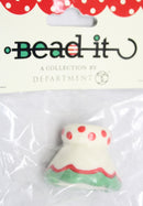 Bead It - Bead Body White With Green and Red Trim - The Country Christmas Loft