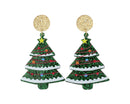 Glitter Christmas Trees - Earrings - The Country Christmas Loft