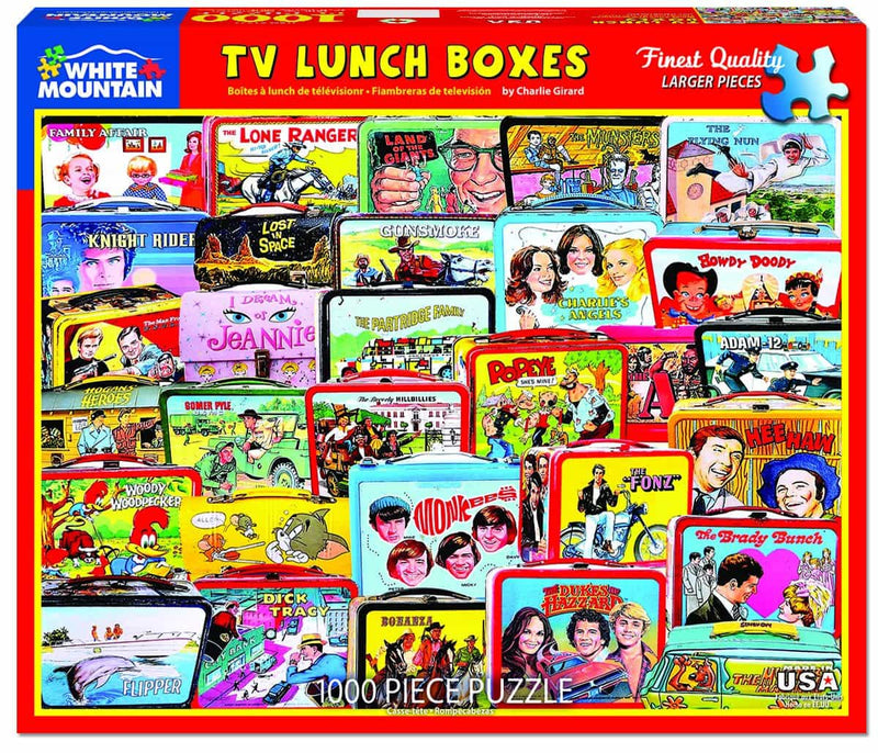 TV Lunch Boxes - 1000 Piece Jigsaw Puzzle - The Country Christmas Loft