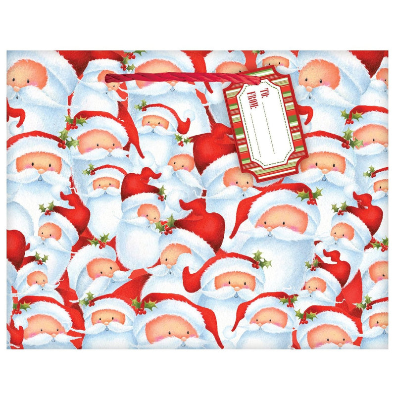 JR Large Tote Giftbag - Santa - The Country Christmas Loft