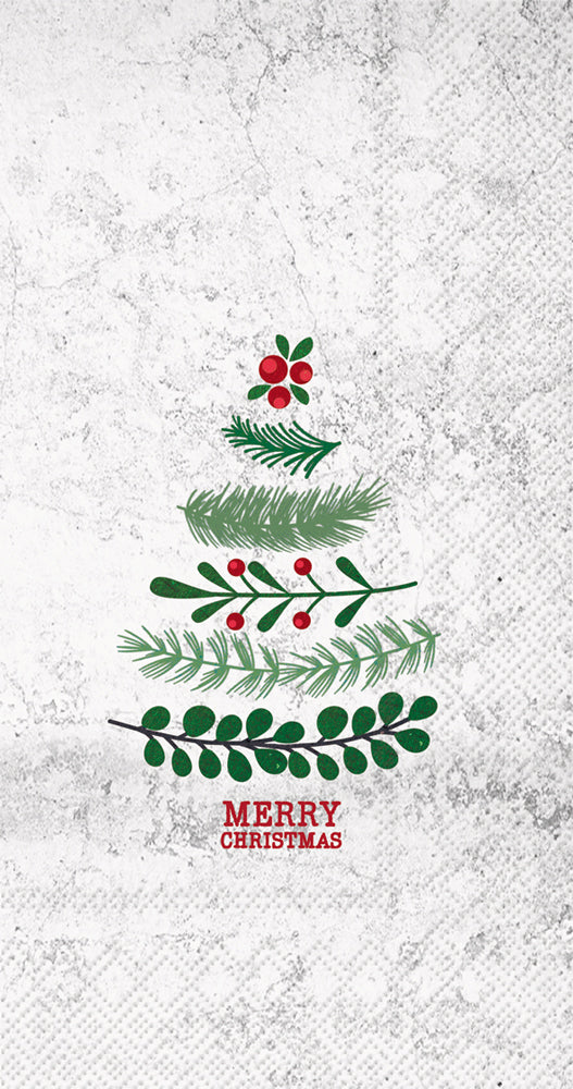 Natural Christmas Tree - Guest Towel - The Country Christmas Loft