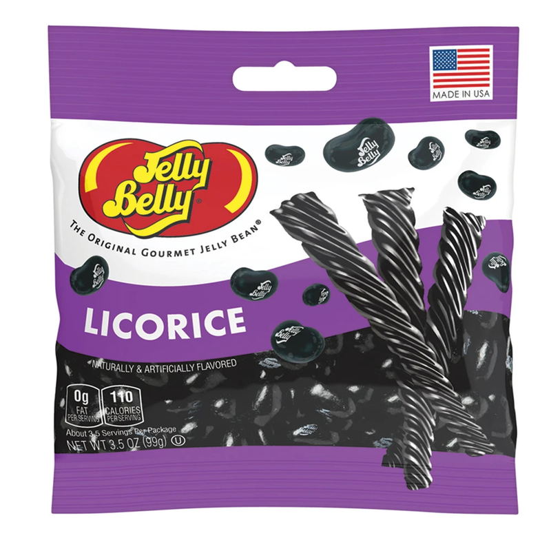 Black Licorice Jelly Beans 3.5 oz Grab & Go Bag