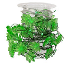 72-Light Green Fairy Micro LED Cannabis Leaf Cluster Garland