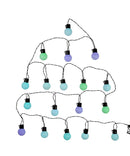 18-Light Old Time Party Pastel Multicolored LED Light Set - The Country Christmas Loft