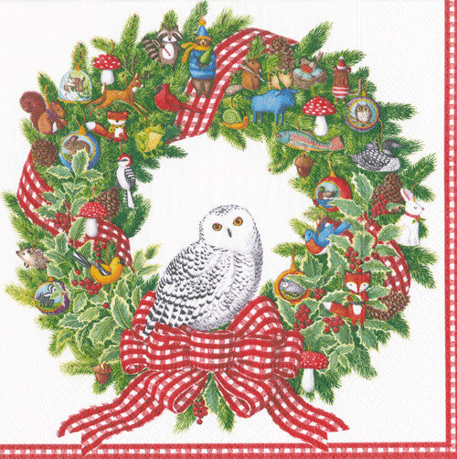 Snowy Owl Paper Goods - Lunch Napkin