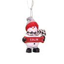 Cozy Snowman Ornament (Letters A - F) - - The Country Christmas Loft