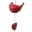 Cardinal Ceramic Wind Chime