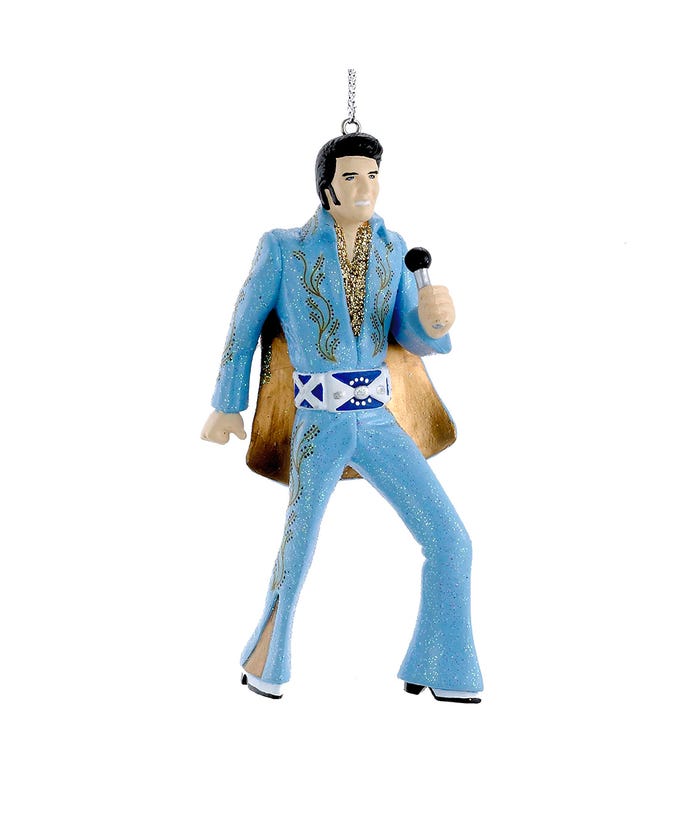 Elvis Blue Blue Suit Ornament - The Country Christmas Loft