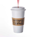 Happiness is a Cup of Coffee - Ornament - The Country Christmas Loft
