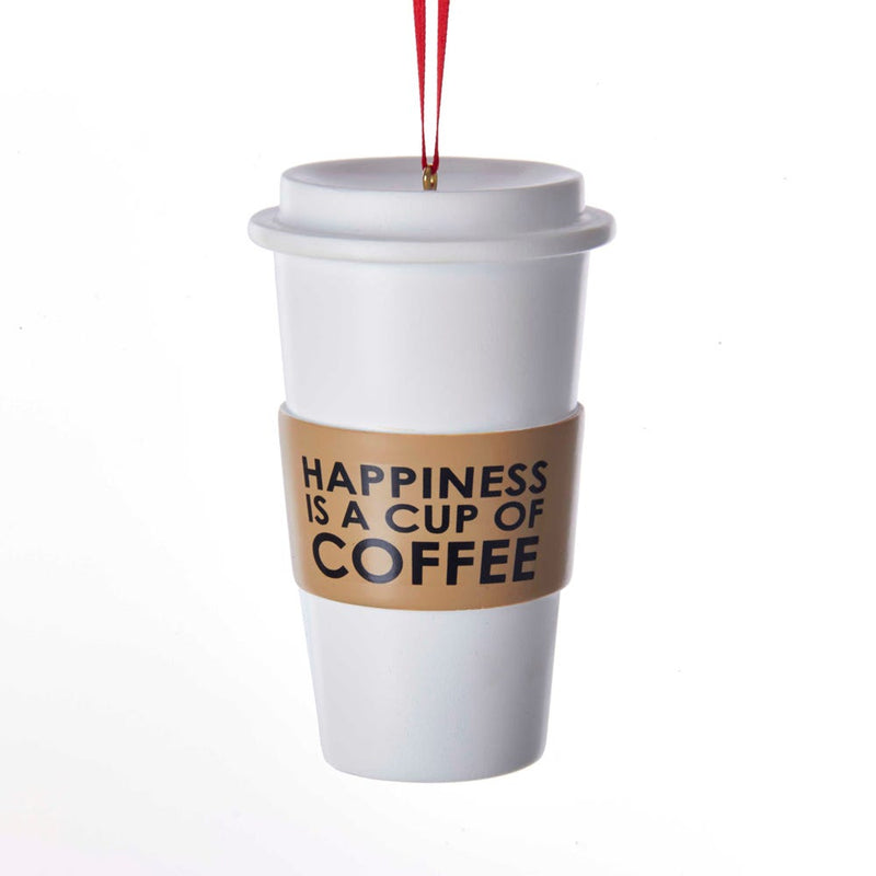 Happiness is a Cup of Coffee - Ornament - The Country Christmas Loft