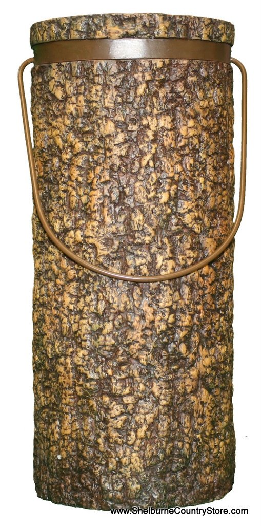 Resin Log Bucket - Large - The Country Christmas Loft