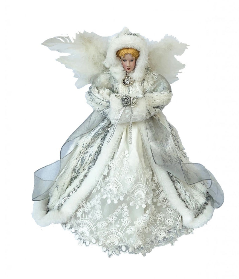 Russian Snow Angel Tree Topper - 13" - The Country Christmas Loft