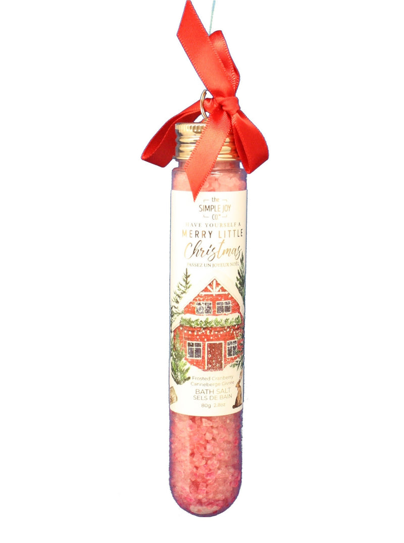 Frosted Cranberry Bath Salts Tube