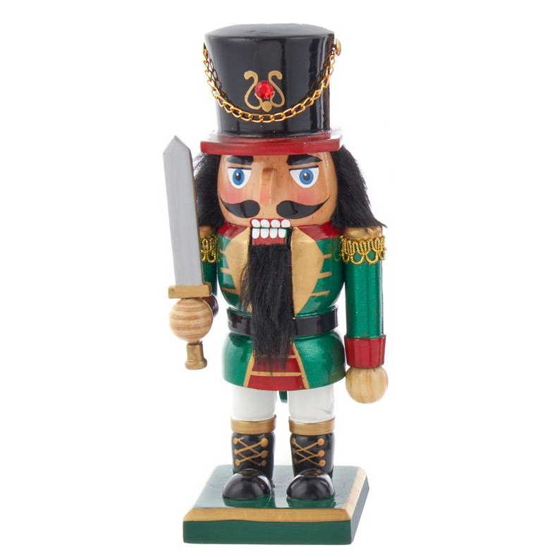 Stout Wooden Nutcracker - 9 Inch - Green - The Country Christmas Loft