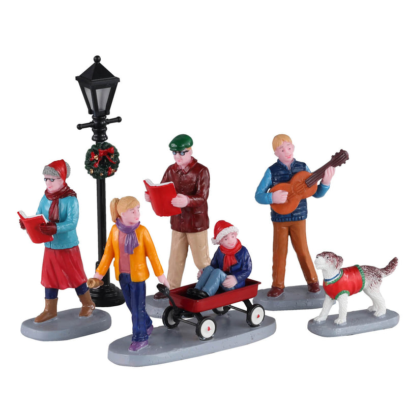 Merry Song Carolers - 6 Piece Set - The Country Christmas Loft