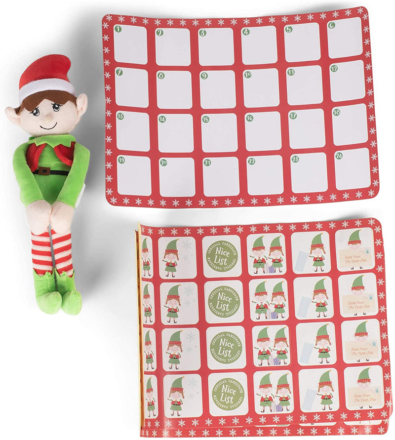 Christmas Elf with Nice Naughty Stickers - The Country Christmas Loft