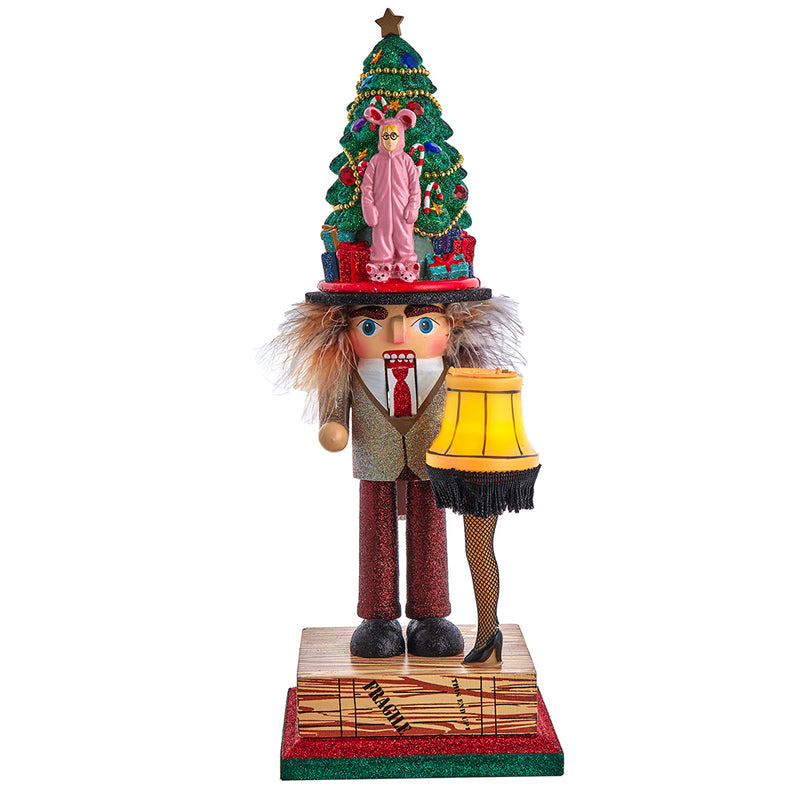 A Christmas Story Nutcracker with Lighted Leg Lamp - 15 Inch - The Country Christmas Loft