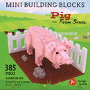 Mini Building Blocks - Farm Series - Pig - The Country Christmas Loft