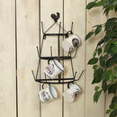 18'' Antique Metal Mug Rack - The Country Christmas Loft