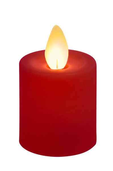 LED Votive Candle 2 Piece Set - Red - The Country Christmas Loft