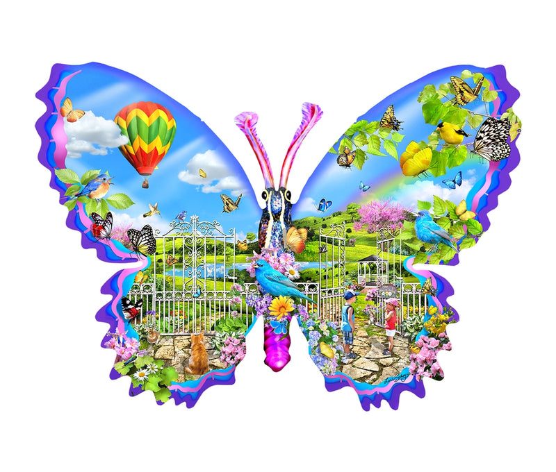 Garden Butterfly Shaped Puzzle