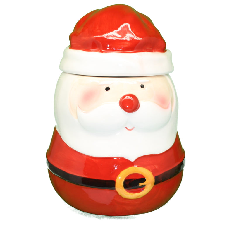 Ceramic Christmas Cookie Jar - Santa
