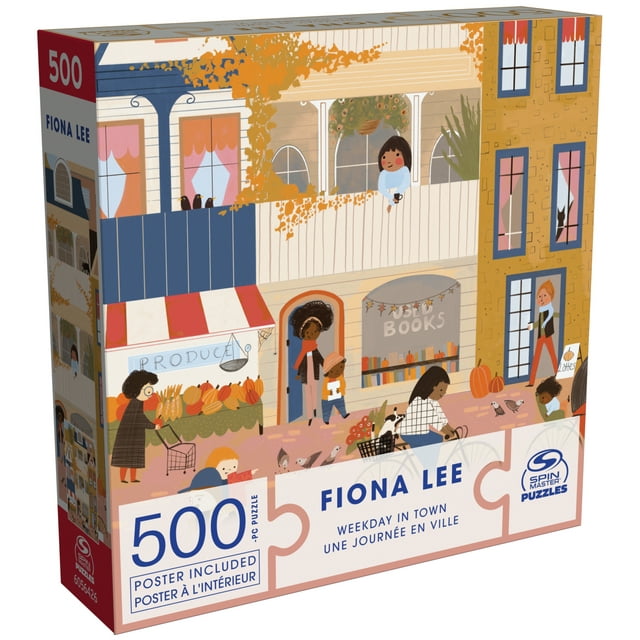 Fiona Lee Cozy Weekday In Town  - 500 Piece Puzzle