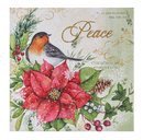 Light Up Winter Bird Canvas Wall Decor - Robin - The Country Christmas Loft