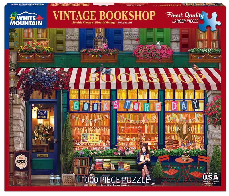 Vintage Bookshop - 1000 Piece Jigsaw Puzzle - The Country Christmas Loft