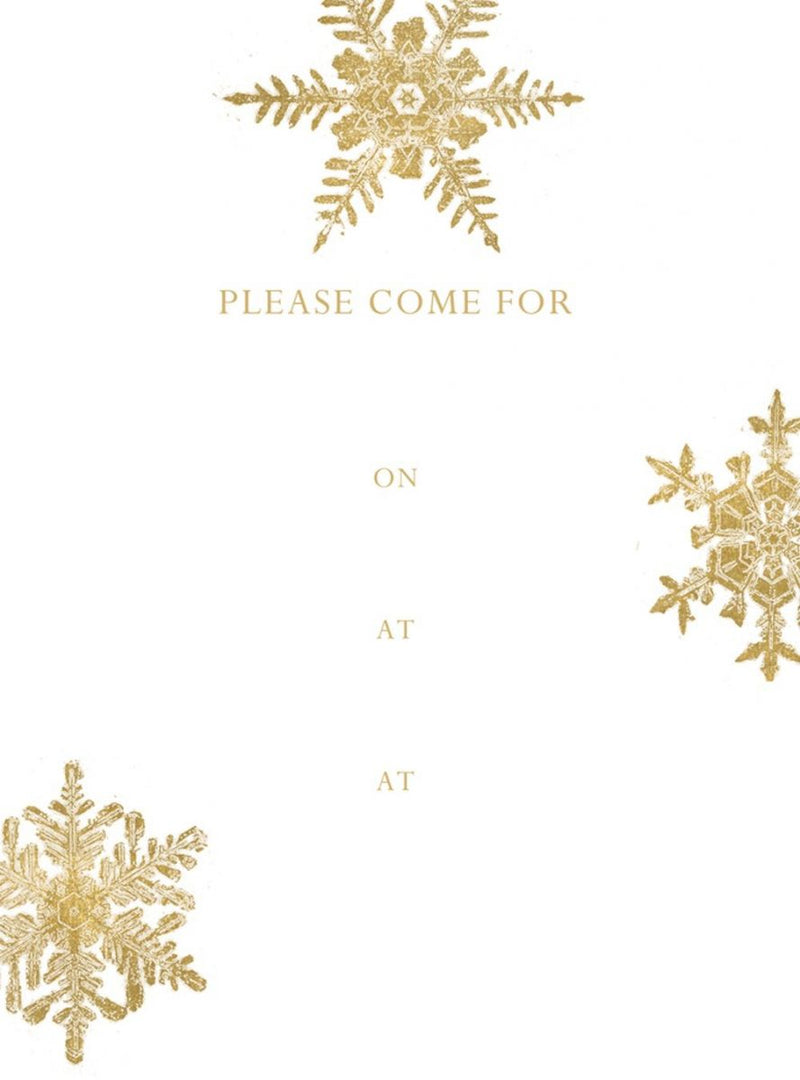 Falling Snow Invite - The Country Christmas Loft