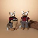 Holiday Fox Figurine - 12 Inch - - The Country Christmas Loft