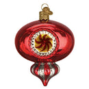 Red Peppermint Reflection Ornament - The Country Christmas Loft