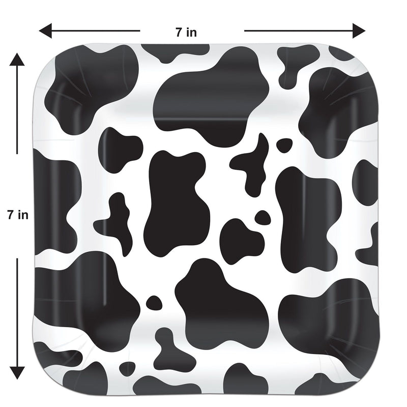 Dessert Plate - Cow Print Design