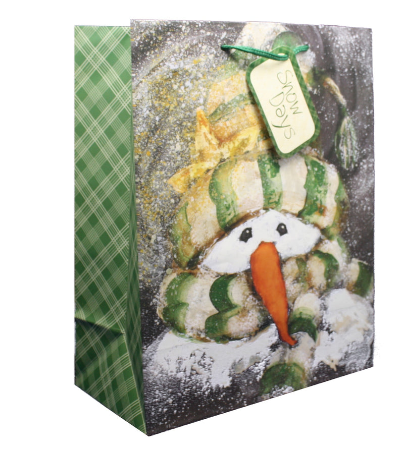 Snowman Large Gift Bag - The Country Christmas Loft
