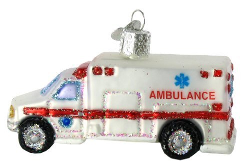 Old World Christmas Ambulance - The Country Christmas Loft