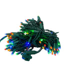 100-Light 5mm Multi-Color LED Green Wire Light Set - The Country Christmas Loft