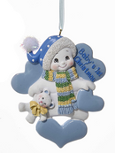 Baby's 1st Christmas - Snowman Ornament - Blue - The Country Christmas Loft