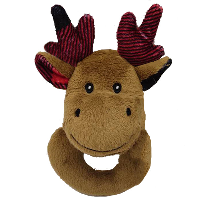 Woodsy Baby Rattle Ring Moose - The Country Christmas Loft