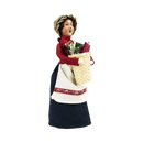 Woman Selling Fabrics