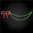 Airstick Led Bow And Swag - The Country Christmas Loft