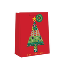 Whimsical Giftbag - Colorful Tree - Medium - The Country Christmas Loft