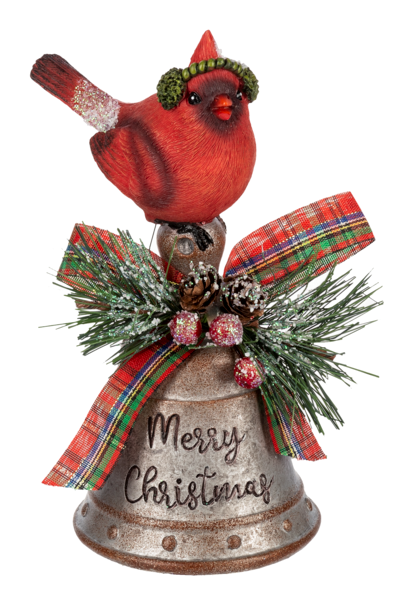 Feathered Friend Figurine - Merry Christmas - The Country Christmas Loft