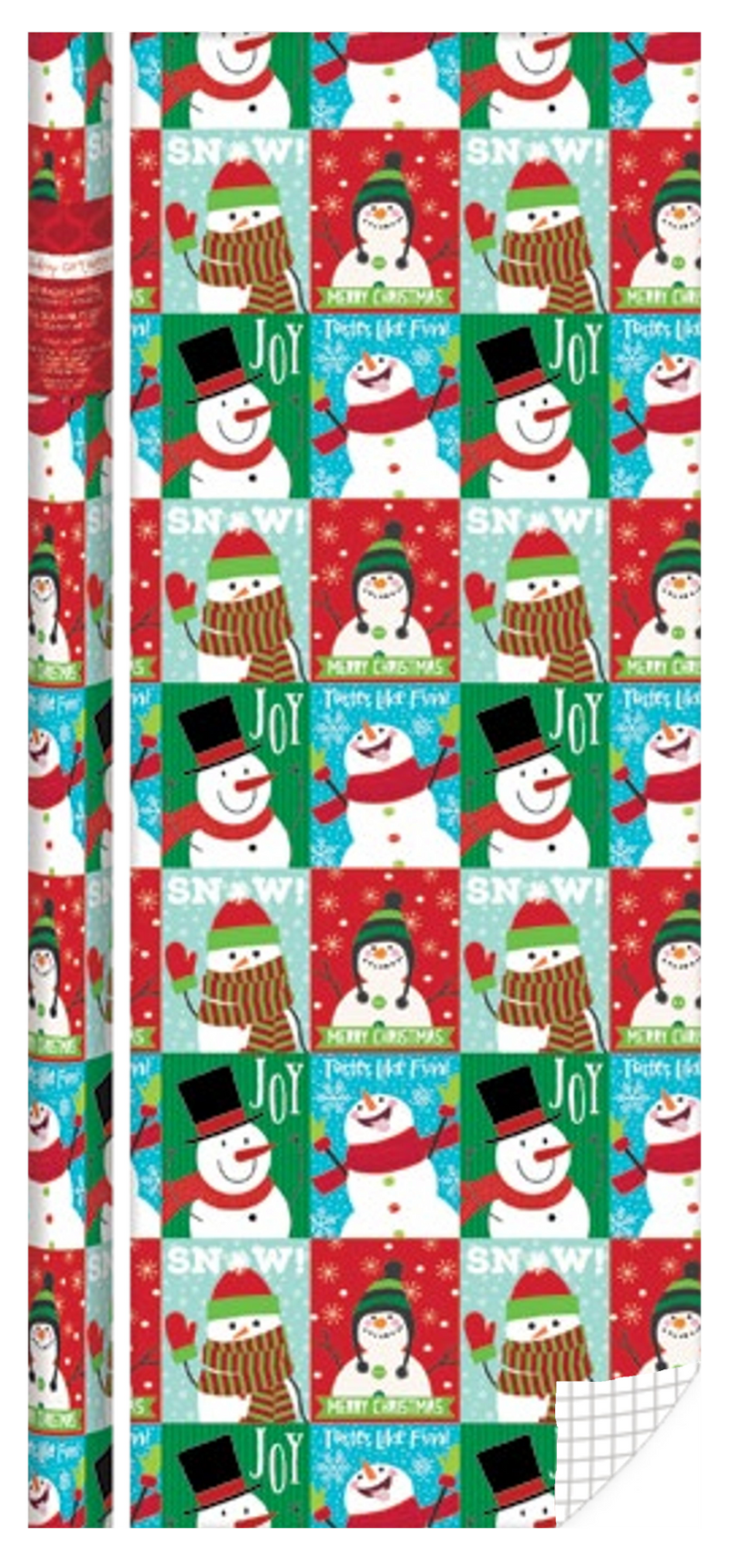 Kids Roll Wrap - 30" x 168" - Snowman Fun - The Country Christmas Loft