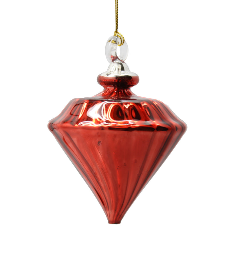 Shiny and Cute Egyptian Glass Cone - Red