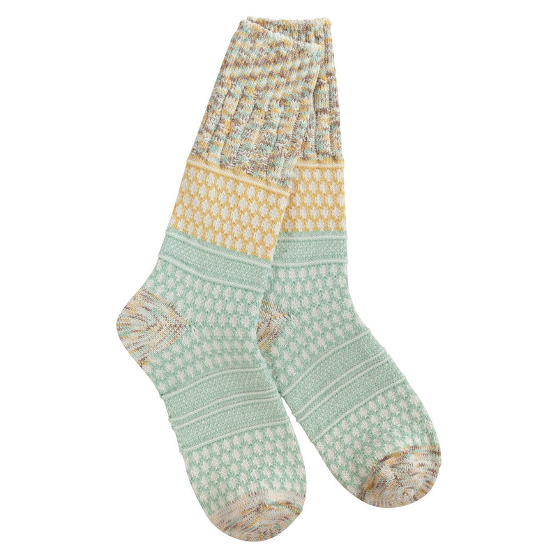 Weekend Collection Gallery Textured Crew Sock -Frosti Multi - The Country Christmas Loft