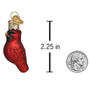 Gumdrop Mini Cardinal Glass Ornament